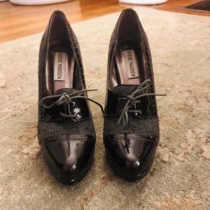 Tweed heels, like new!